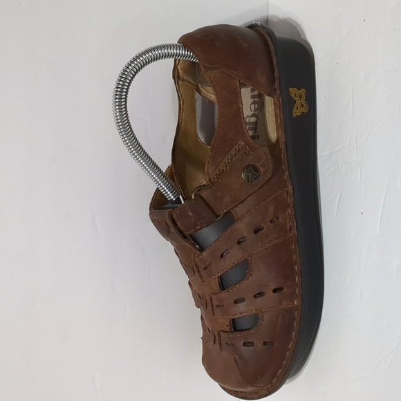 Alegria Shoes - Alegria Pesca Tawny Fisherman brown leather women Sandals size 6 (36)